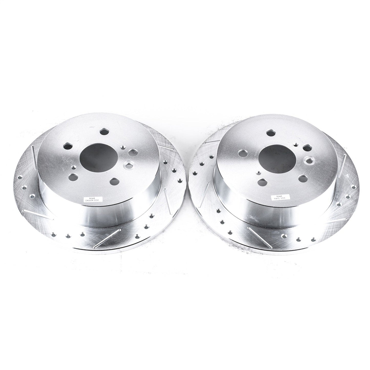 PowerStop Drilled & Slotted Rear Rotors Pair | Toyota Sienna (04-10) (JBR1372XPR)