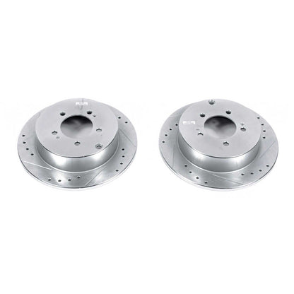 PowerStop Drilled & Slotted Rear Rotors | Mitsubishi Lancer (09-15) (JBR1374XPR)