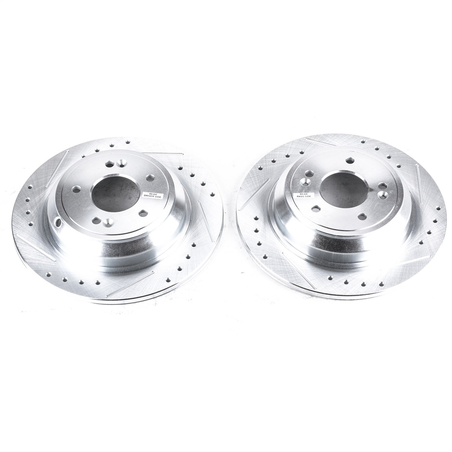 PowerStop Rear Evolution Drilled & Slotted Rotors | Genesis G80 (17-18) (JBR1376XPR)