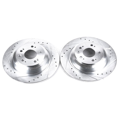 PowerStop Drilled & Slotted Rear Rotors | Acura TL (09-14) (JBR1382XPR)