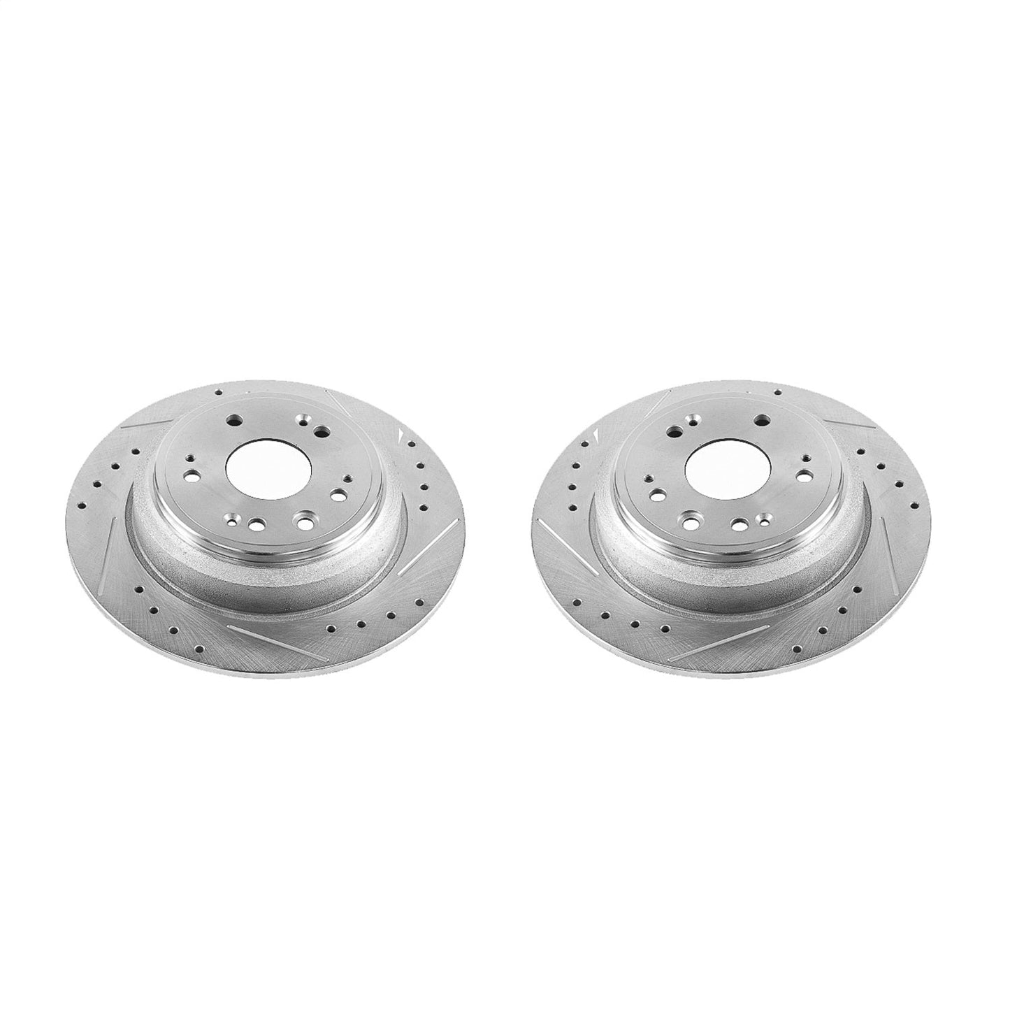 PowerStop Drilled & Slotted Rear Rotors | Honda Accord Crosstour (10-11) (JBR1384XPR)