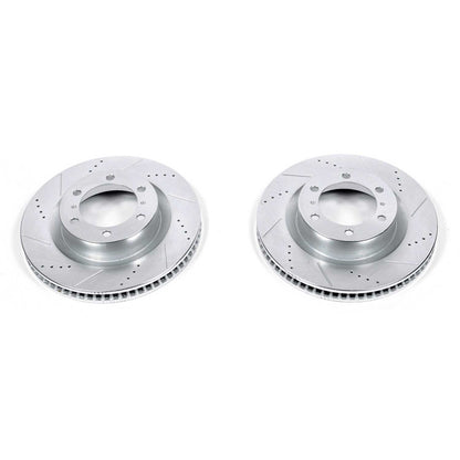 PowerStop Drilled & Slotted Front Rotors | Toyota 4Runner (10-24) (JBR1395XPR)