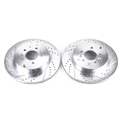 PowerStop Rear Evolution Drilled & Slotted Rotors | Mazda CX-9 (07-15) (JBR1398XPR)