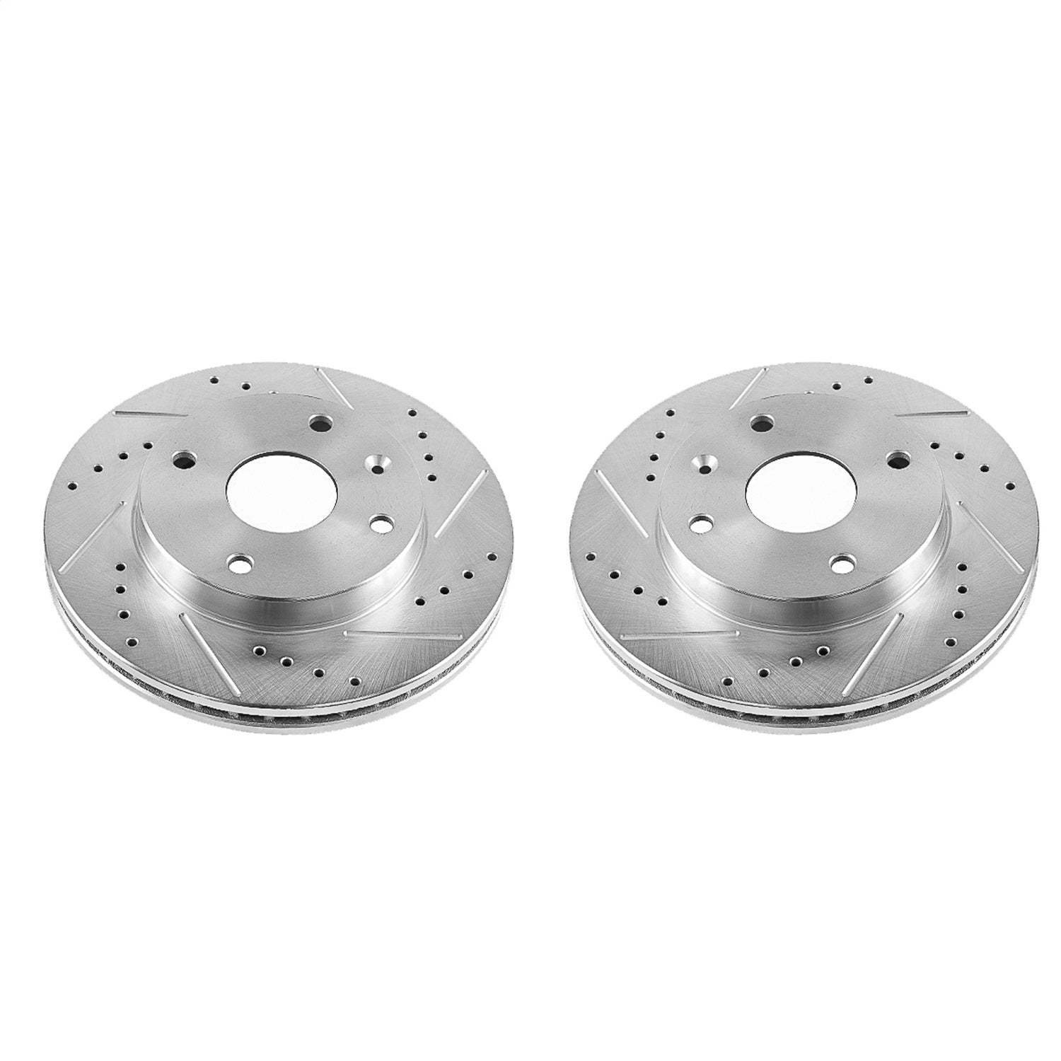 PowerStop Drilled & Slotted Front Rotors | Suzuki Forenza (04-08) (JBR1509XPR)