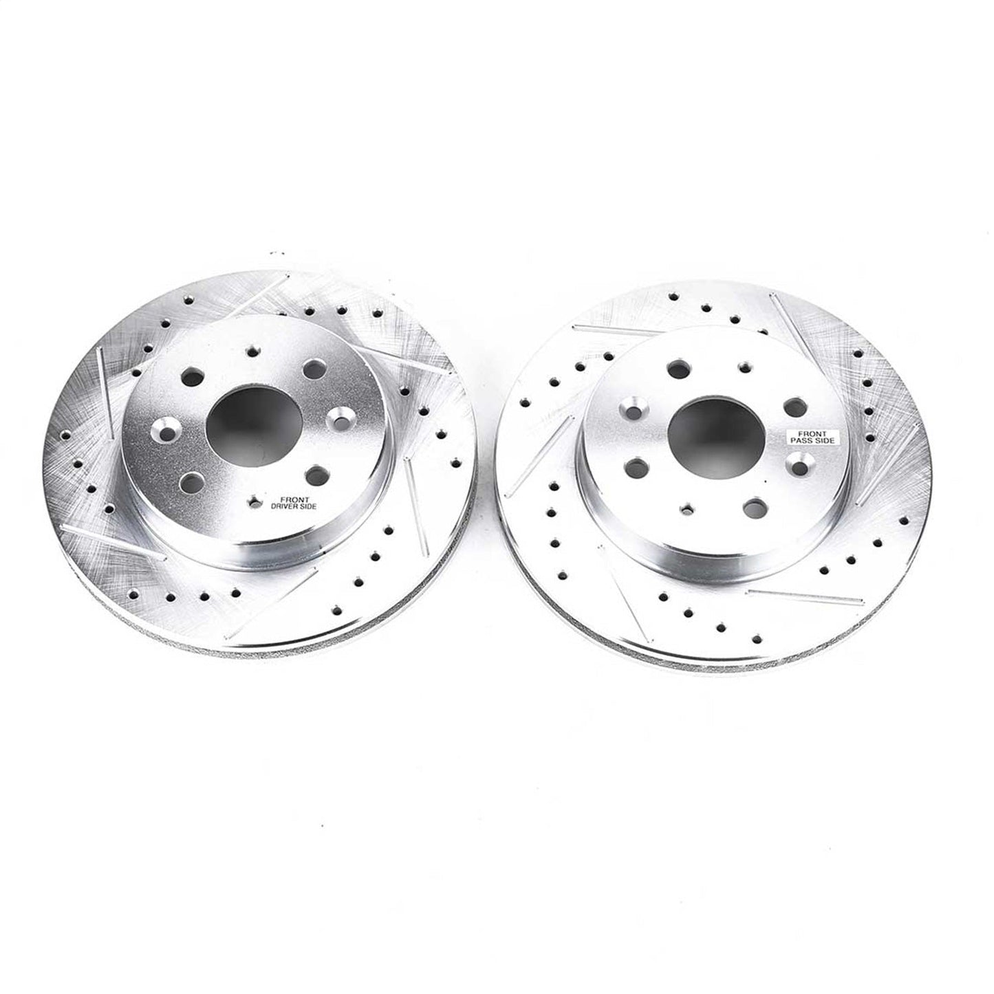 PowerStop Drilled & Slotted Front Rotors | Kia Rio (03-05) (JBR1514XPR)