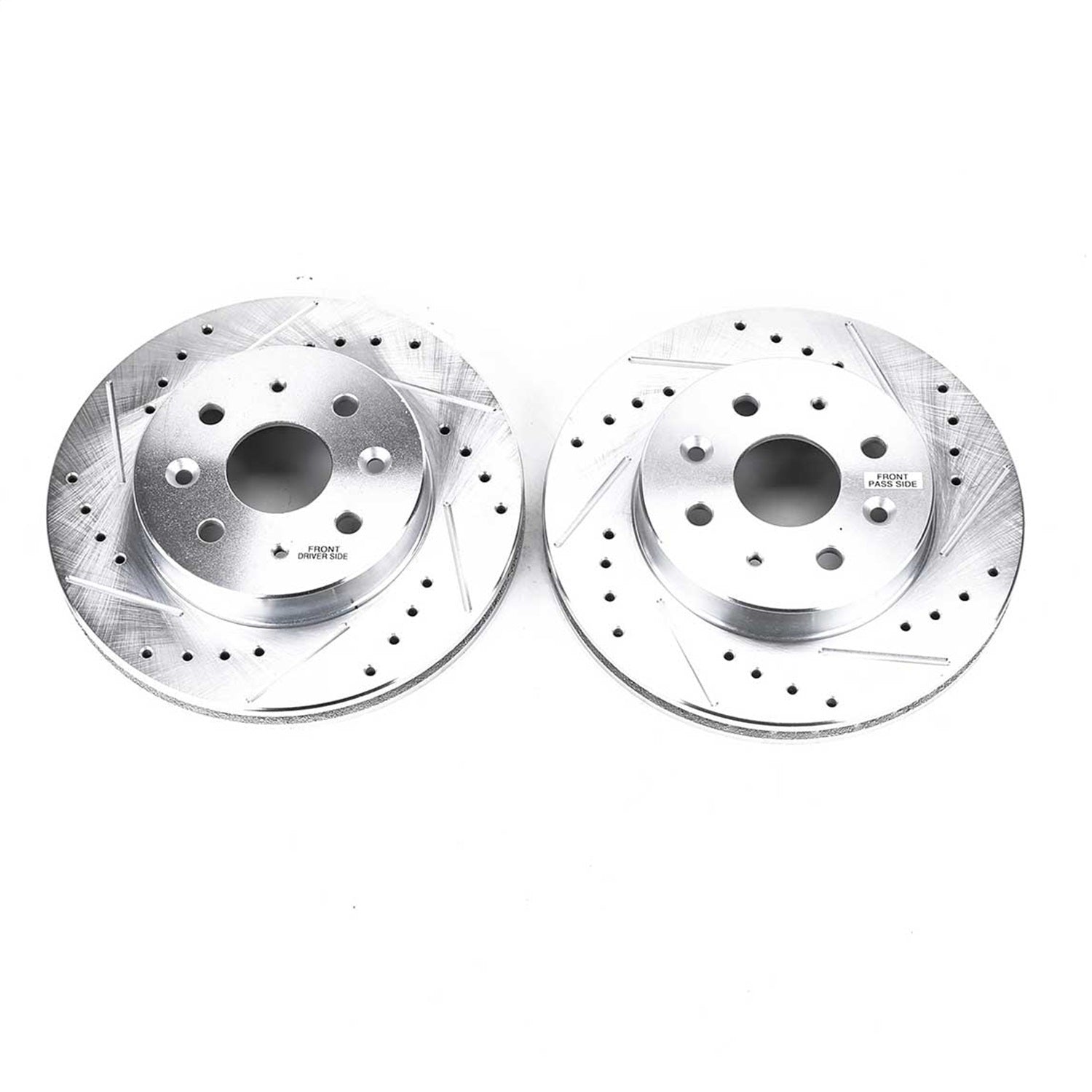 PowerStop Drilled & Slotted Front Rotors | Kia Rio (03-05) (JBR1514XPR)