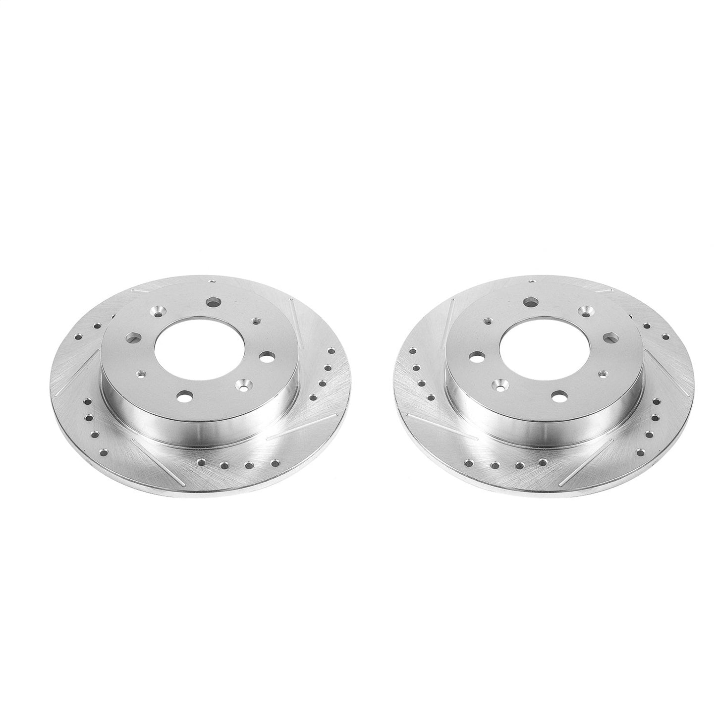 PowerStop Drilled & Slotted Rear Rotors | Kia Spectra (04-09) (JBR1516XPR)