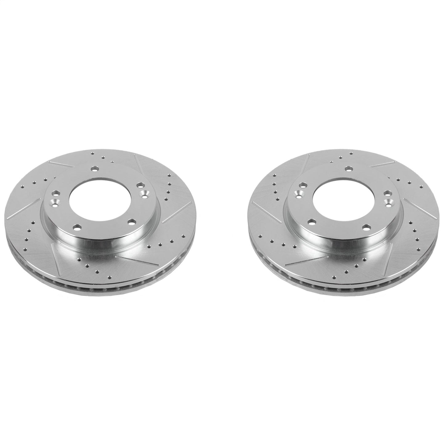 PowerStop Front Evolution Drilled & Slotted Rotors - Pair | Kia Sorento (07-09) (JBR1518XPR)