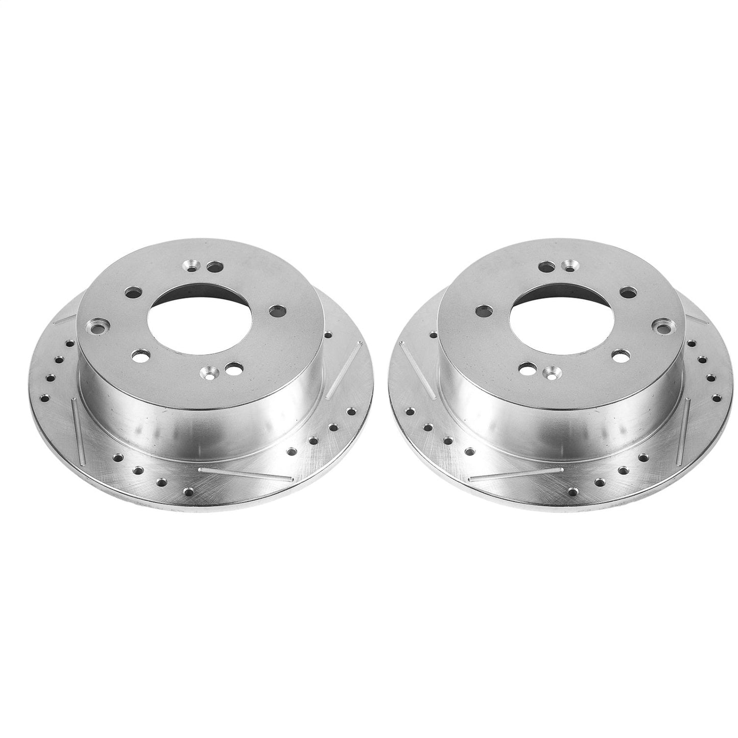PowerStop Drilled & Slotted Rear Rotors | Kia Forte (10-13) (JBR1522XPR)