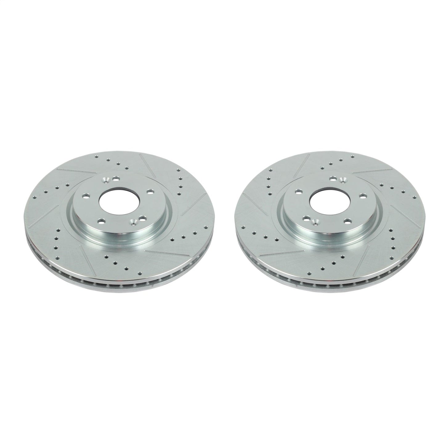 PowerStop Drilled & Slotted Front Rotors | Hyundai Veracruz (07-12) (JBR1524XPR)