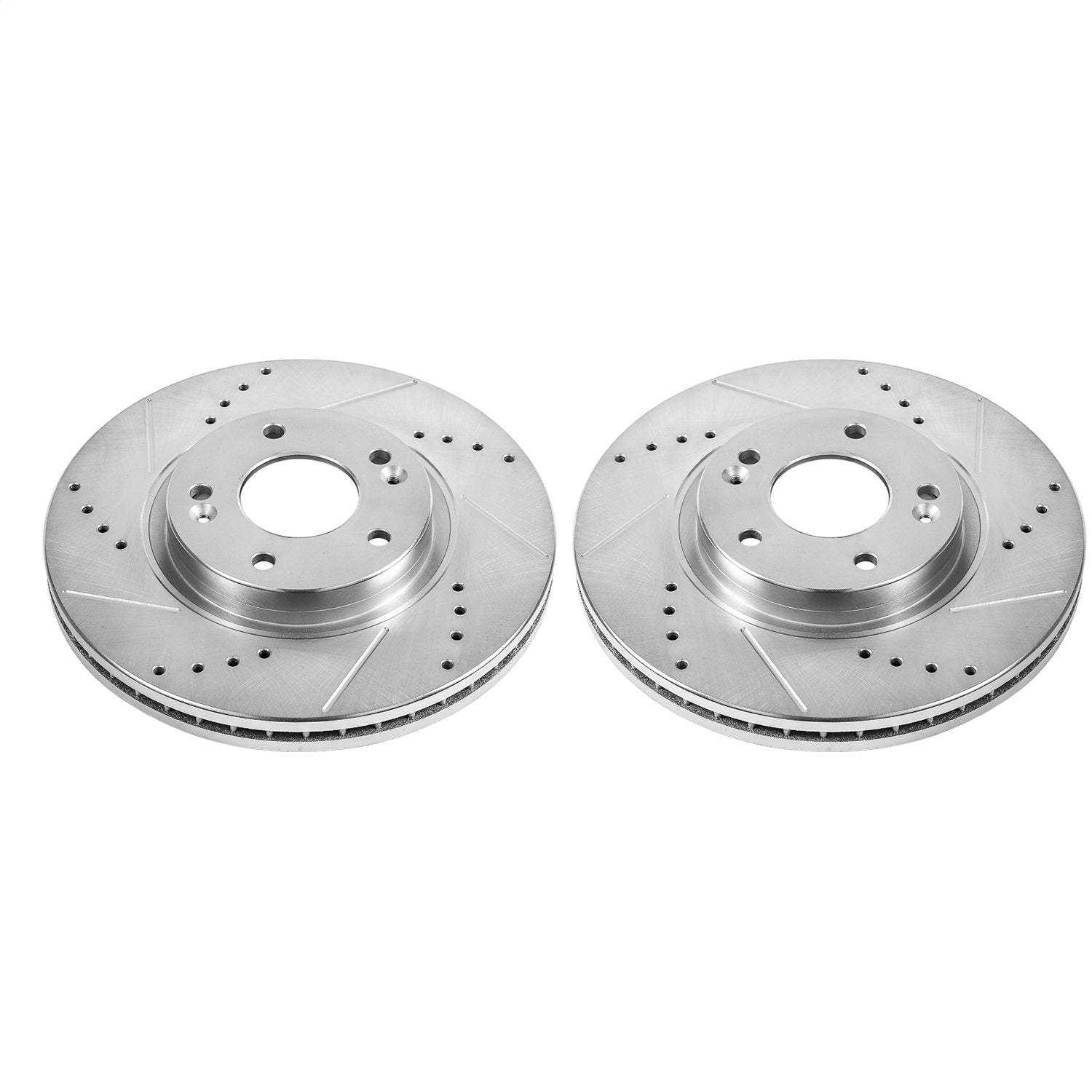 PowerStop Drilled & Slotted Front Rotors | Hyundai Santa Fe (10-12) (JBR1533XPR)
