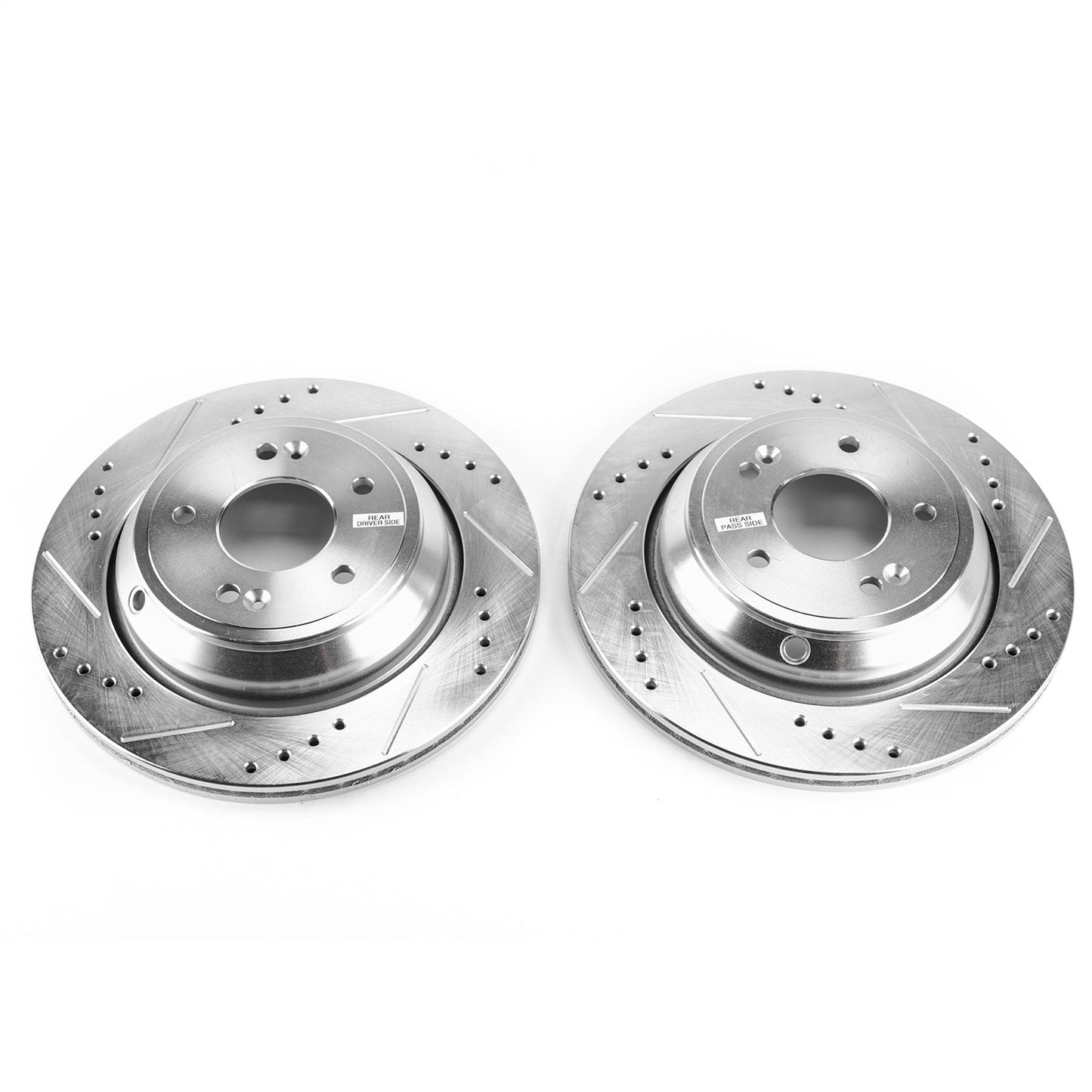 PowerStop Drilled & Slotted Rear Rotors | Hyundai Equus (11-16) (JBR1534XPR)