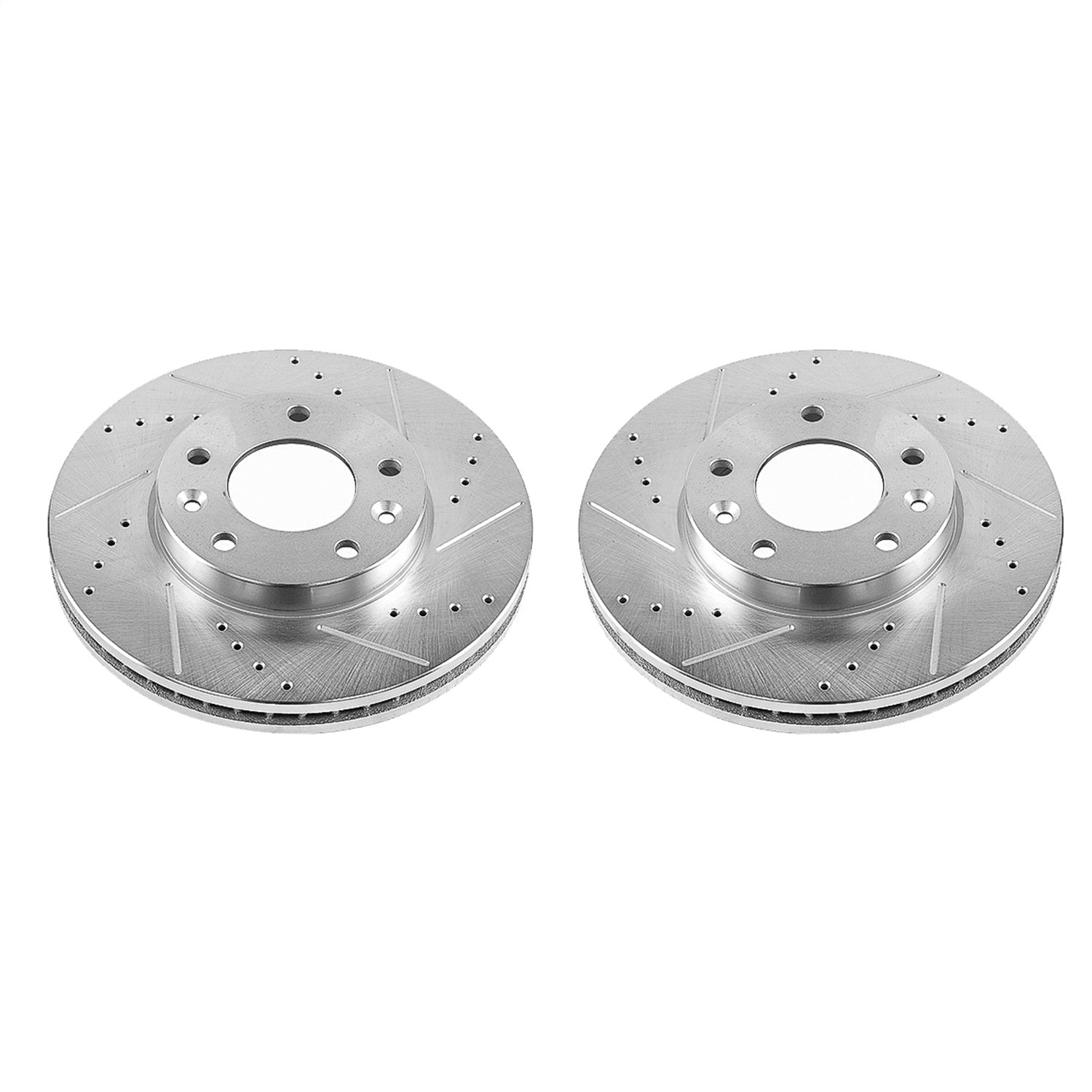 PowerStop Drilled & Slotted Front Rotors | Kia Sedona (03-05) (JBR1549XPR)