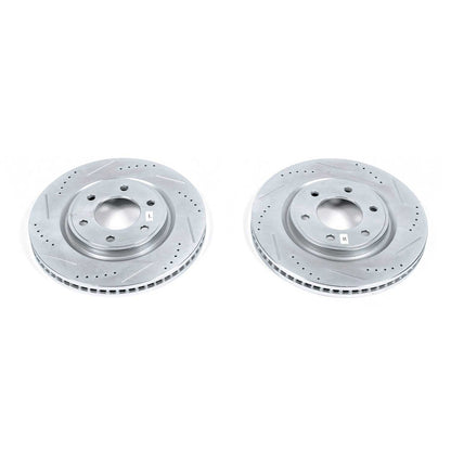 PowerStop Drilled & Slotted Front Rotors | Infiniti QX56 (11-13) (JBR1552XPR)