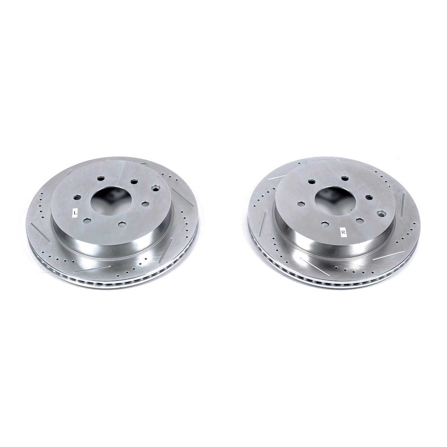 PowerStop Drilled & Slotted Rear Rotors | Infiniti QX56 (11-13) (JBR1553XPR)