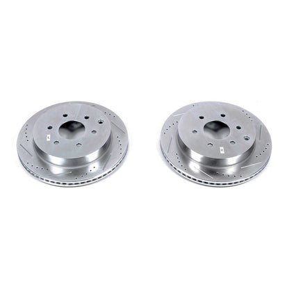 PowerStop Drilled & Slotted Rear Rotors | Infiniti QX56 (11-13) (JBR1553XPR)