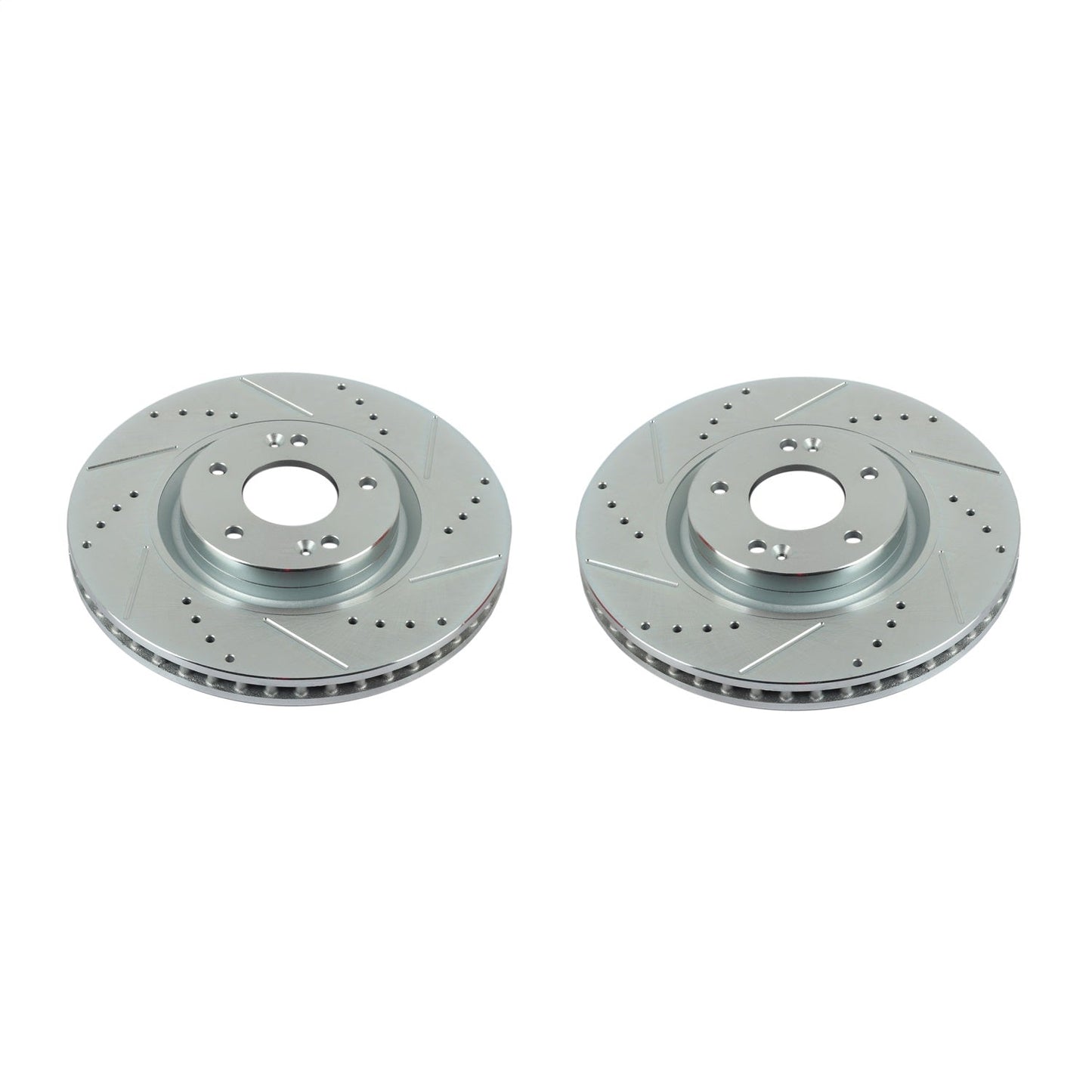PowerStop Drilled & Slotted Front Rotors Pair | Hyundai Azera (12-17) (JBR1554XPR)