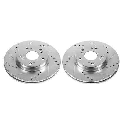 PowerStop Drilled & Slotted Front Rotors | Acura ILX 2013 (JBR1556XPR)