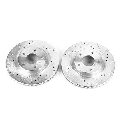 PowerStop Drilled & Slotted Front Rotors | Nissan Altima (13-19) (JBR1558XPR)