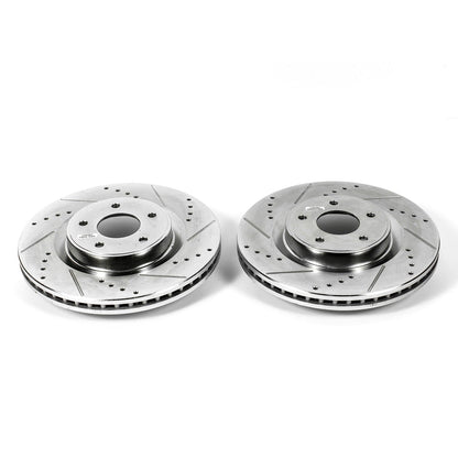 PowerStop Drilled & Slotted Front Rotors Pair | Infiniti JX35 (13) (JBR1559XPR)