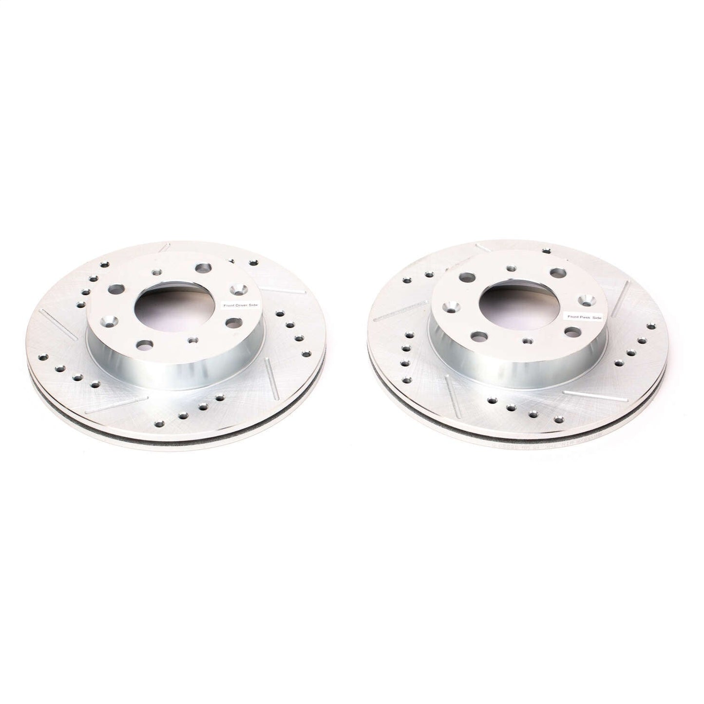 PowerStop Drilled & Slotted Front Rotors | Honda CRX (88-91) (JBR155XPR)