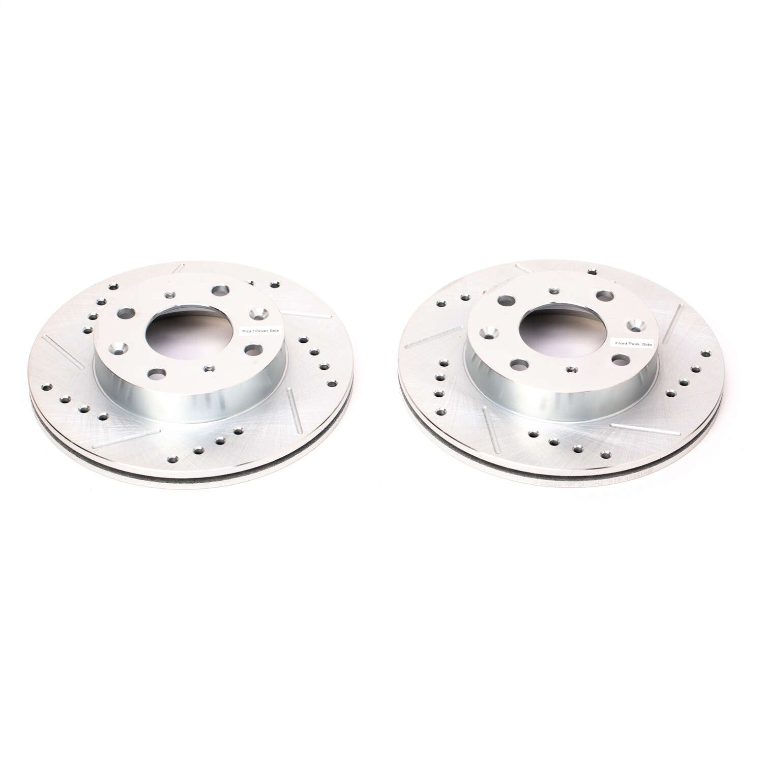PowerStop Drilled & Slotted Front Rotors | Honda CRX (88-91) (JBR155XPR)