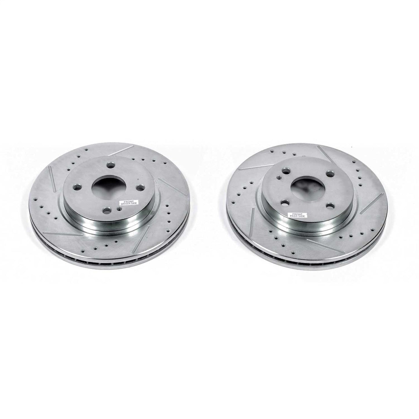 PowerStop Drilled & Slotted Front Rotors | Mazda 2 (11-14) (JBR1561XPR)