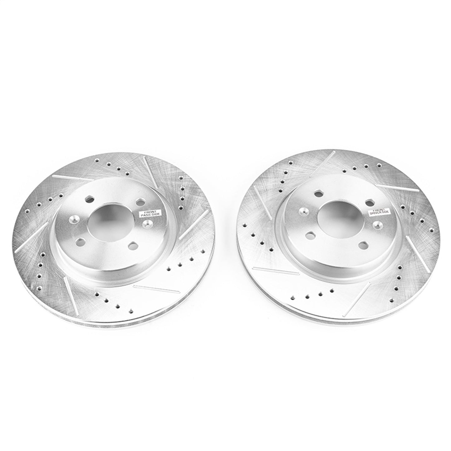 PowerStop Drilled & Slotted Front Rotors | Hyundai Accent (18) (JBR1562XPR)