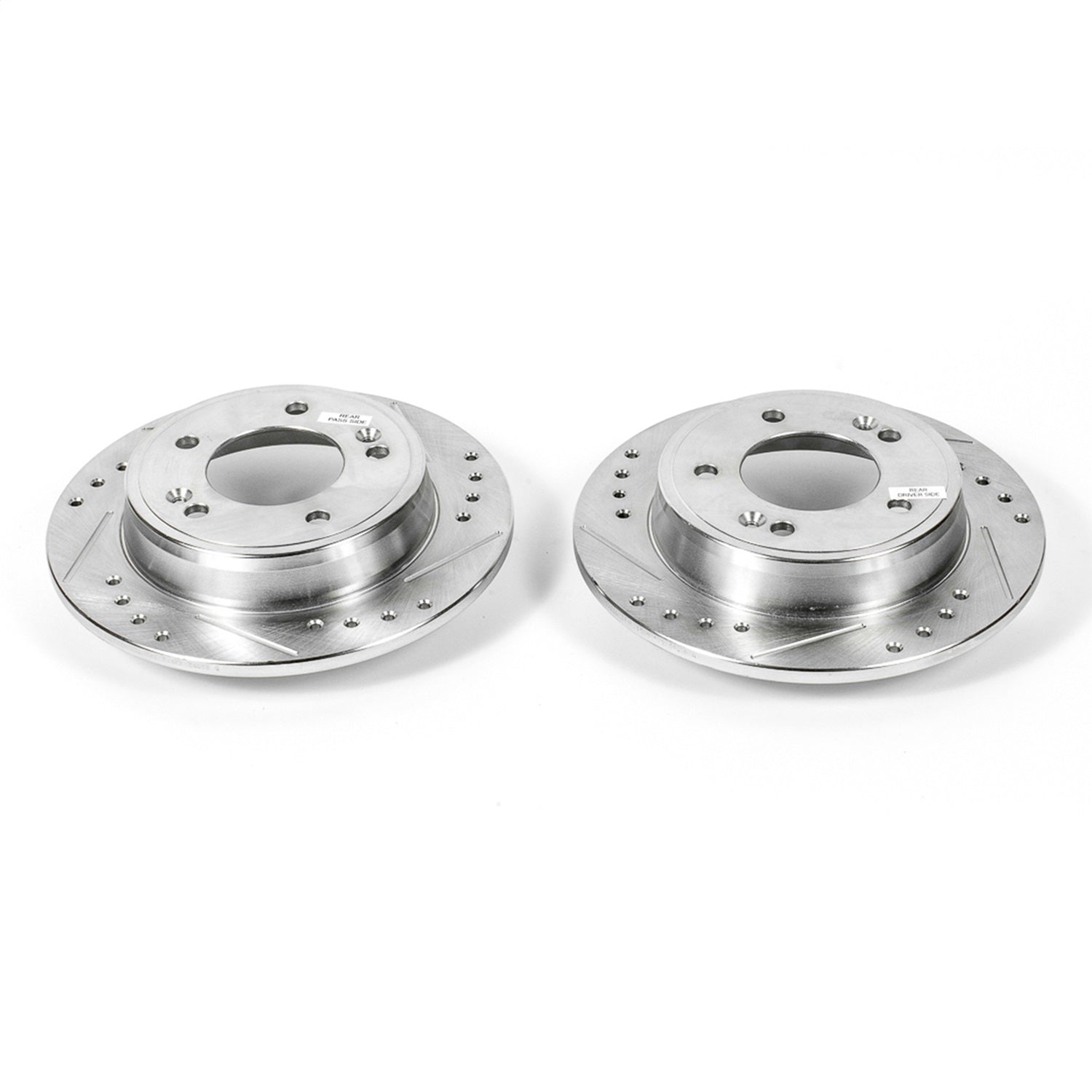 PowerStop Drilled & Slotted Rear Rotors Pair | Hyundai Elantra (11-19) (JBR1563XPR)