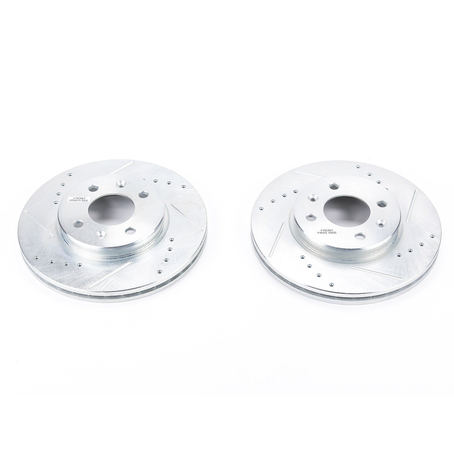 PowerStop Drilled & Slotted Front Rotors | Hyundai Accent (12-17) (JBR1566XPR)