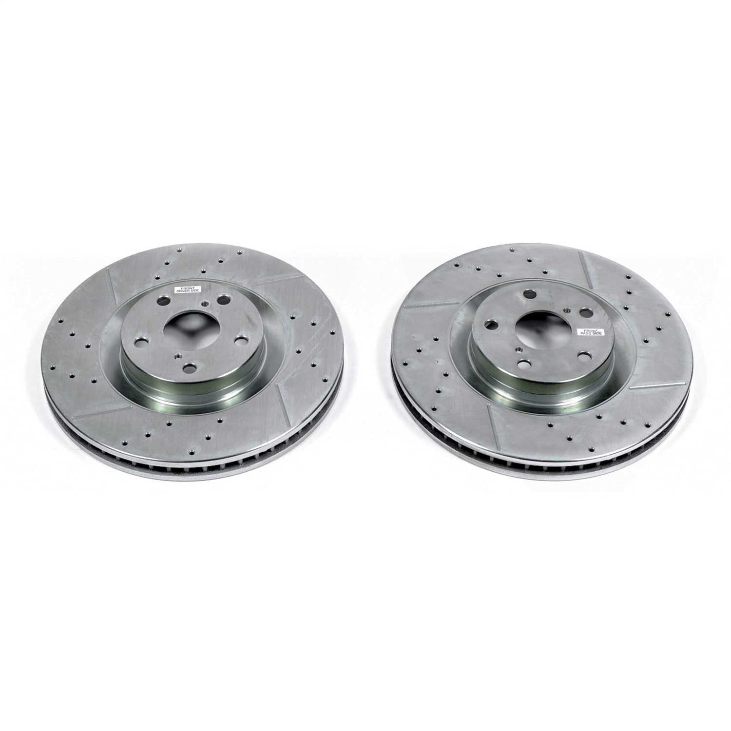 PowerStop Drilled & Slotted Front Rotors | Lexus GS200t (16-17) (JBR1568XPR)