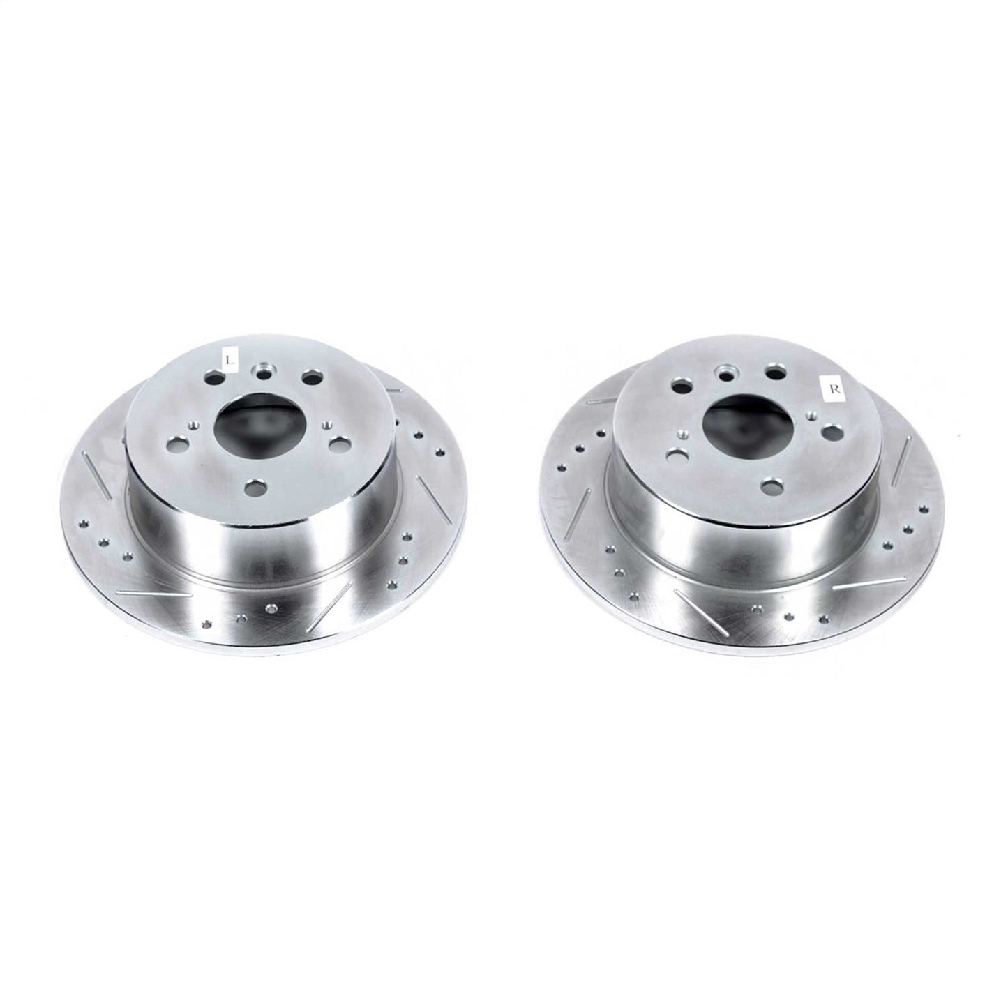 PowerStop Drilled & Slotted Rear Rotors | Lexus ES300h (13-18) (JBR1576XPR)