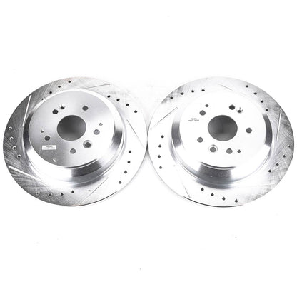 PowerStop Rear Evolution Drilled & Slotted Rotors | Acura MDX (14-16) (JBR1587XPR)