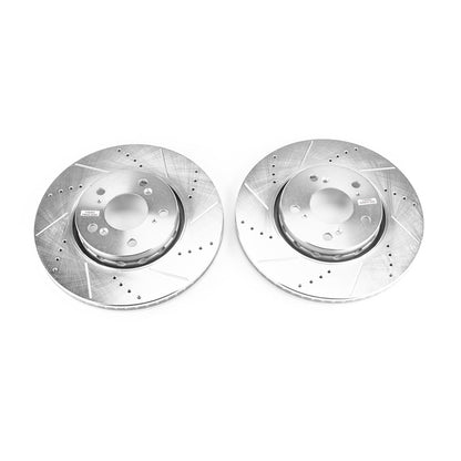 PowerStop Drilled & Slotted Front Rotors | Acura RLX (14-19) (JBR1588XPR)