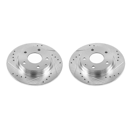 PowerStop Rear Drilled & Slotted Rotors | Mazda 3 (14-18) (JBR1594XPR)