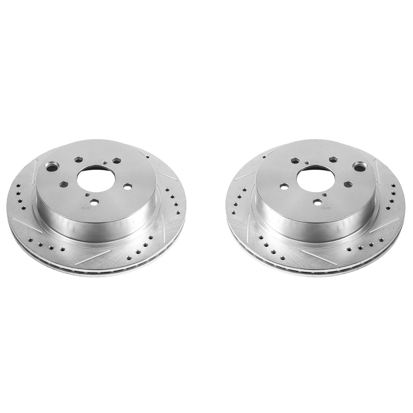 PowerStop Rear Evolution Drilled & Slotted Rotors | Subaru Forester (14-18) (JBR1702XPR)