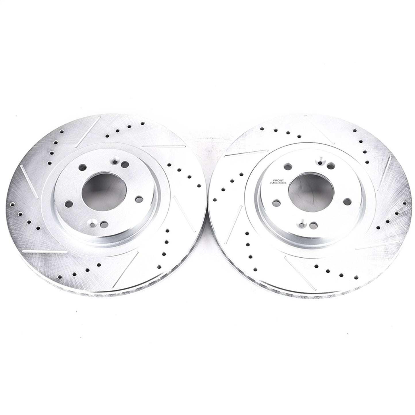 PowerStop Drilled & Slotted Front Rotors | Hyundai Santa Fe Sport (13-18) (JBR1706XPR)