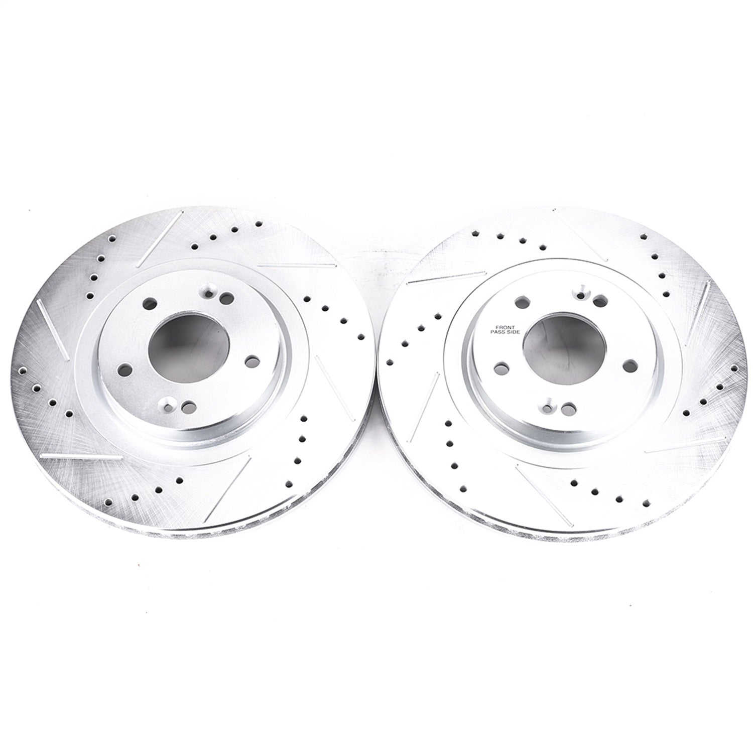 PowerStop Drilled & Slotted Front Rotors | Hyundai Santa Fe Sport (13-18) (JBR1706XPR)