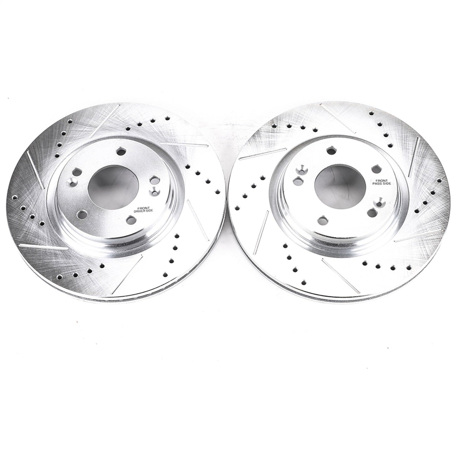 PowerStop Drilled & Slotted Front Rotors Pair | Hyundai Elantra (17-19) (JBR1710XPR)