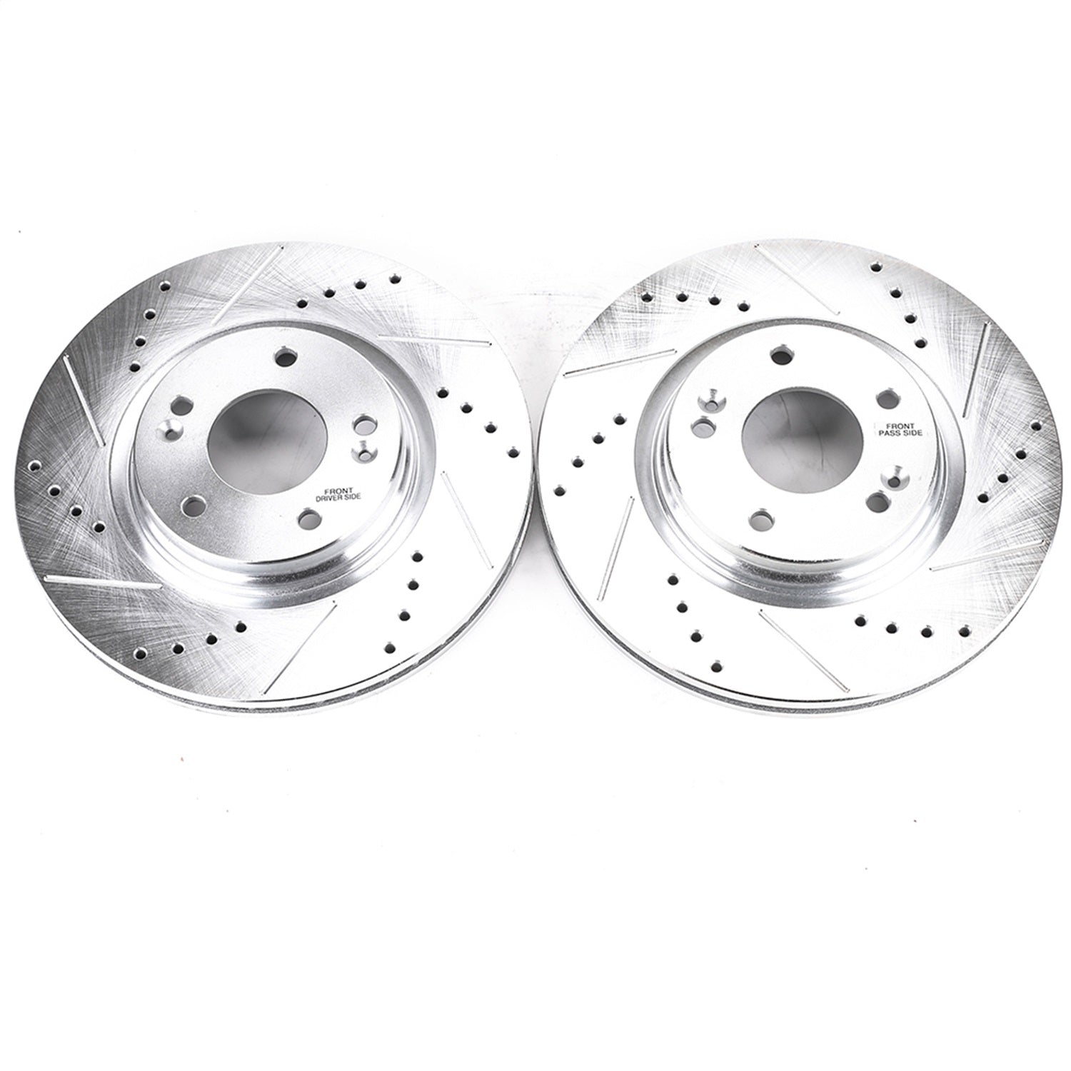 PowerStop Drilled & Slotted Front Rotors Pair | Hyundai Elantra (17-19) (JBR1710XPR)