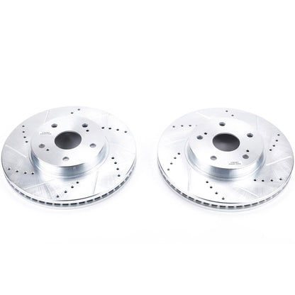 PowerStop Drilled & Slotted Front Rotors | Subaru Legacy (15-18) (JBR1717XPR)