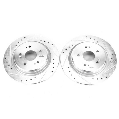 PowerStop Rear Drilled & Slotted Rotors | Acura TLX (15-19) (JBR1721XPR)