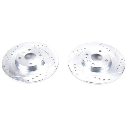 PowerStop Rear Evolution Drilled & Slotted Rotors - Pair | Fiat 124 Spider (17-19) (JBR1726XPR)