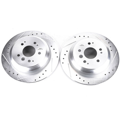 PowerStop Rear Evolution Drilled & Slotted Rotors | Honda Pilot (16-19) (JBR1729XPR)