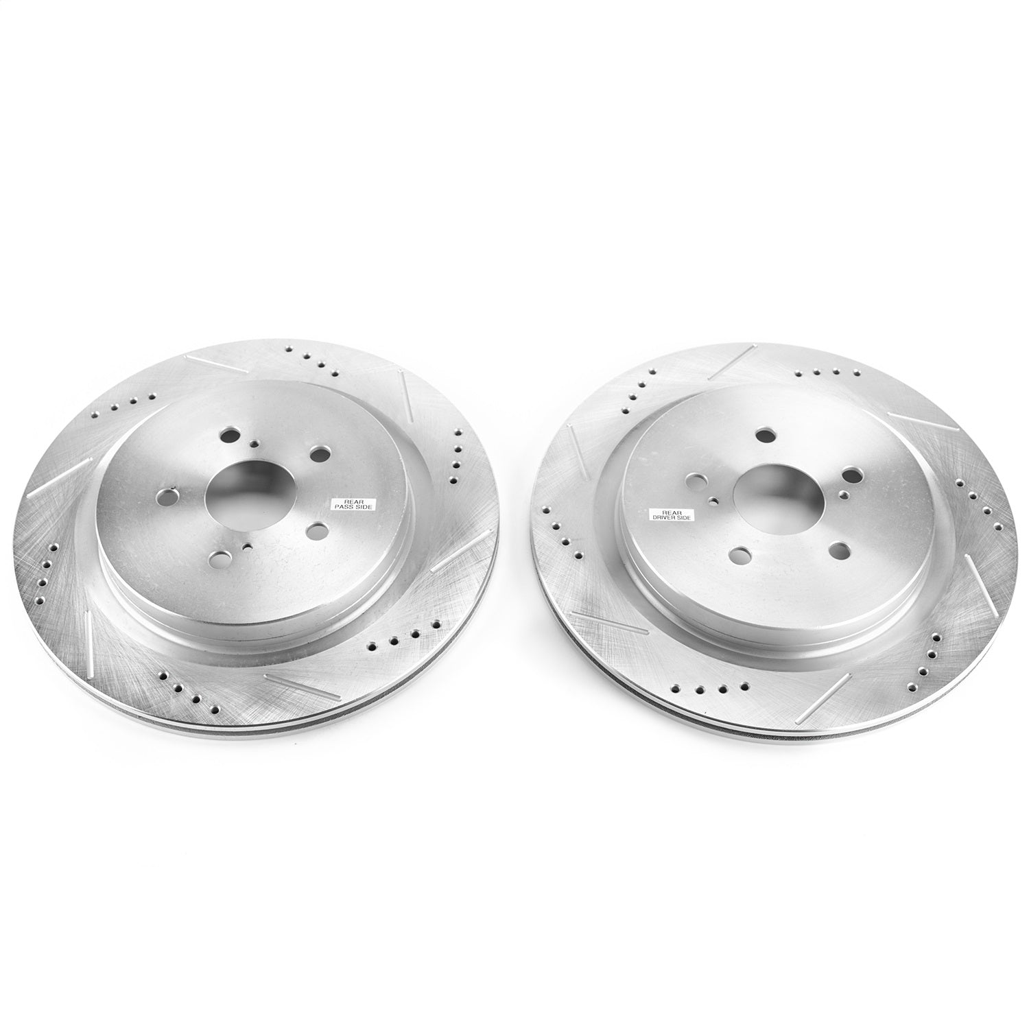 PowerStop Drilled & Slotted Rear Rotors | Lexus RX350 (16-19) (JBR1737XPR)
