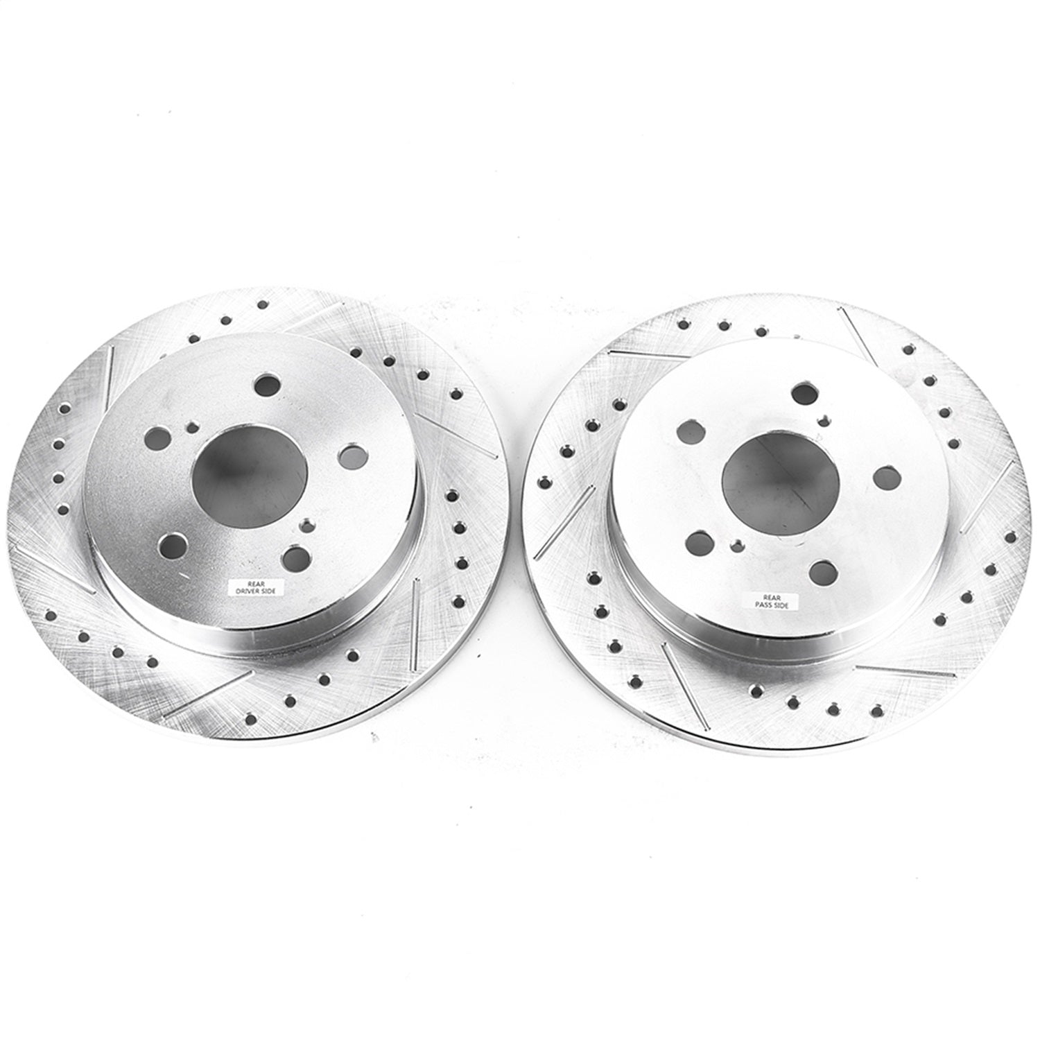 PowerStop Rear Evolution Drilled & Slotted Rotors | Lexus ES350 (19) (JBR1738XPR)