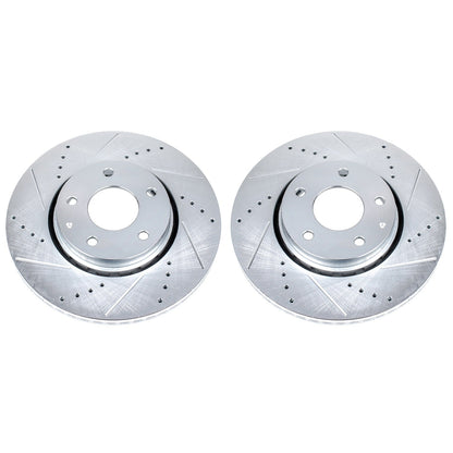 PowerStop Drilled & Slotted Front Rotors | Mazda CX-5 (16-19) (JBR1745XPR)