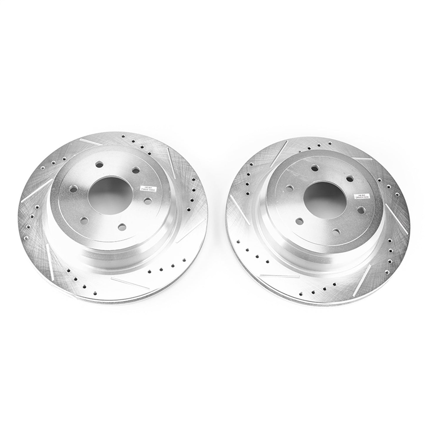 PowerStop Rear Evolution Drilled & Slotted Rotors - Pair | Nissan Titan XD (16-18) (JBR1755XPR)
