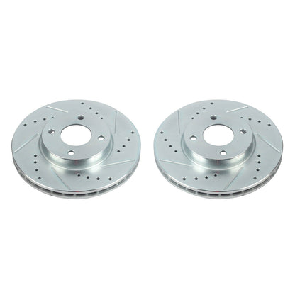 PowerStop Drilled & Slotted Front Rotors | Nissan Kicks (18-19) (JBR1765XPR)