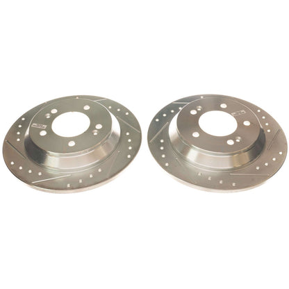 PowerStop Rear Evolution Drilled & Slotted Rotors - Pair | Hyundai Kona (18-20) (JBR1776XPR)
